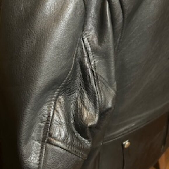 Rare 1970s Harley Davidson Leather Jacket with Spleen Guard/Belt SZ. 40 - Picture 11 of 16